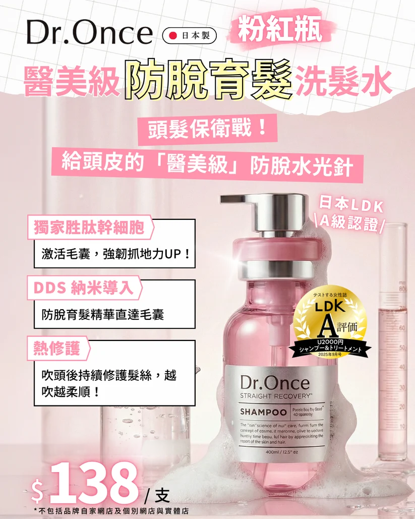 Dr.Once 醫美級防脫髮直髮修護洗頭水