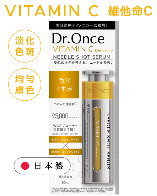 Dr. Once Vitamin C 維他命C塗抹式水光微針精華 (買滿3支免運費)