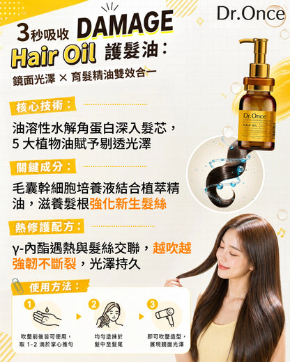 Dr.Once 醫美級防脫髮損傷修護護髮油