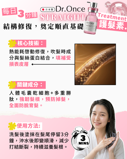 Dr.Once 醫美級防脫髮直髮修護護髮素